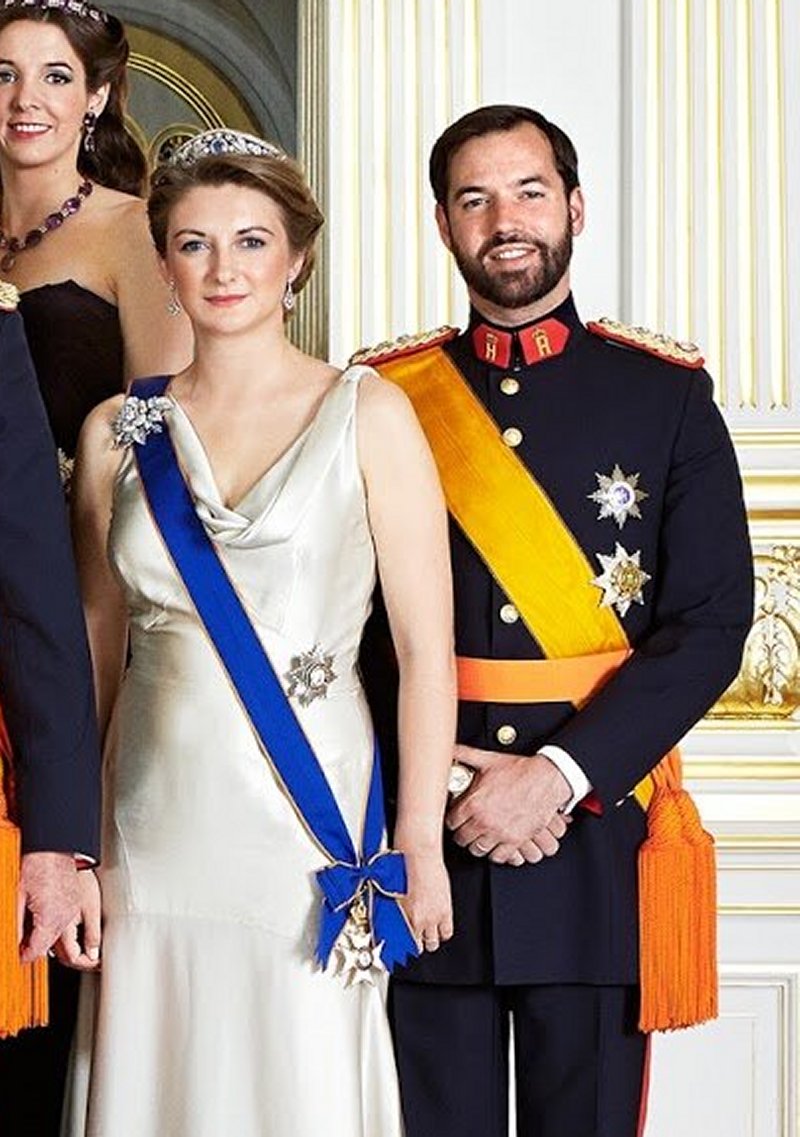Hereditary Grand Duke Guillaume and Hereditary Grand Duchess Stephanie attend the National Day gala in Luxembourg on June 23, 2015 (Cour Grand-Ducale)