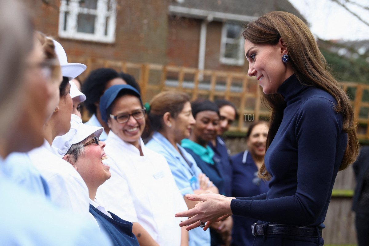 The Princess of Wales visits the Oxford House Nursing Home in Slough, England on February 21, 2023 (Hannah McKay - WPA Pool/Getty Images)