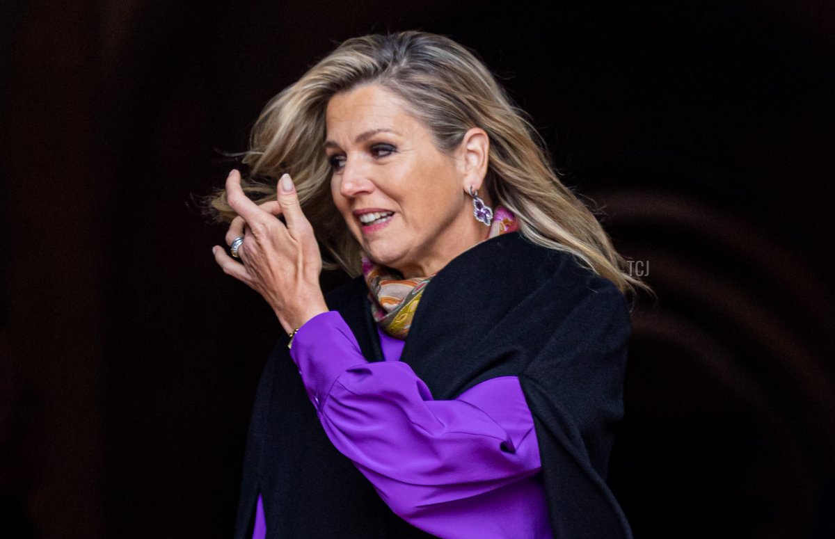Queen Maxima of the Netherlands attends the new year reception for the Diplomatic Corps on January 18, 2023 in Amsterdam, Netherlands (Patrick van Katwijk/Getty Images)