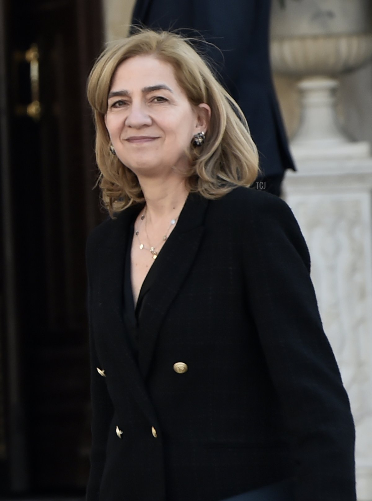 Infanta Cristina attends the 40-day Memorial Service for King Constantine II at the Metropolitan Cathedral on February 18, 2023 in Athens, Greece (Milos Bicanski/Getty Images)