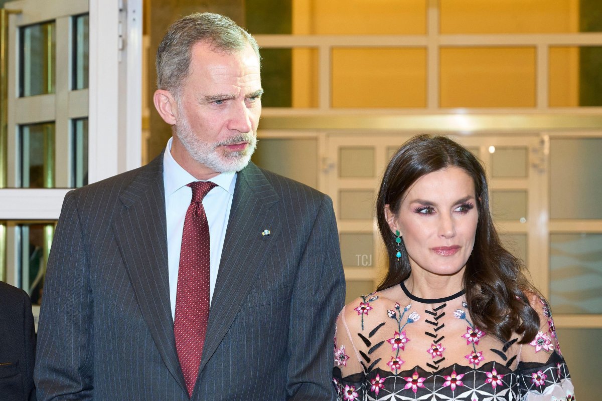 King Felipe VI and Queen Letizia of Spain attend the National Culture Awards on February 20, 2023 in Zaragoza, Spain (Jack Abuin/ZUMA Press Wire/Alamy)
