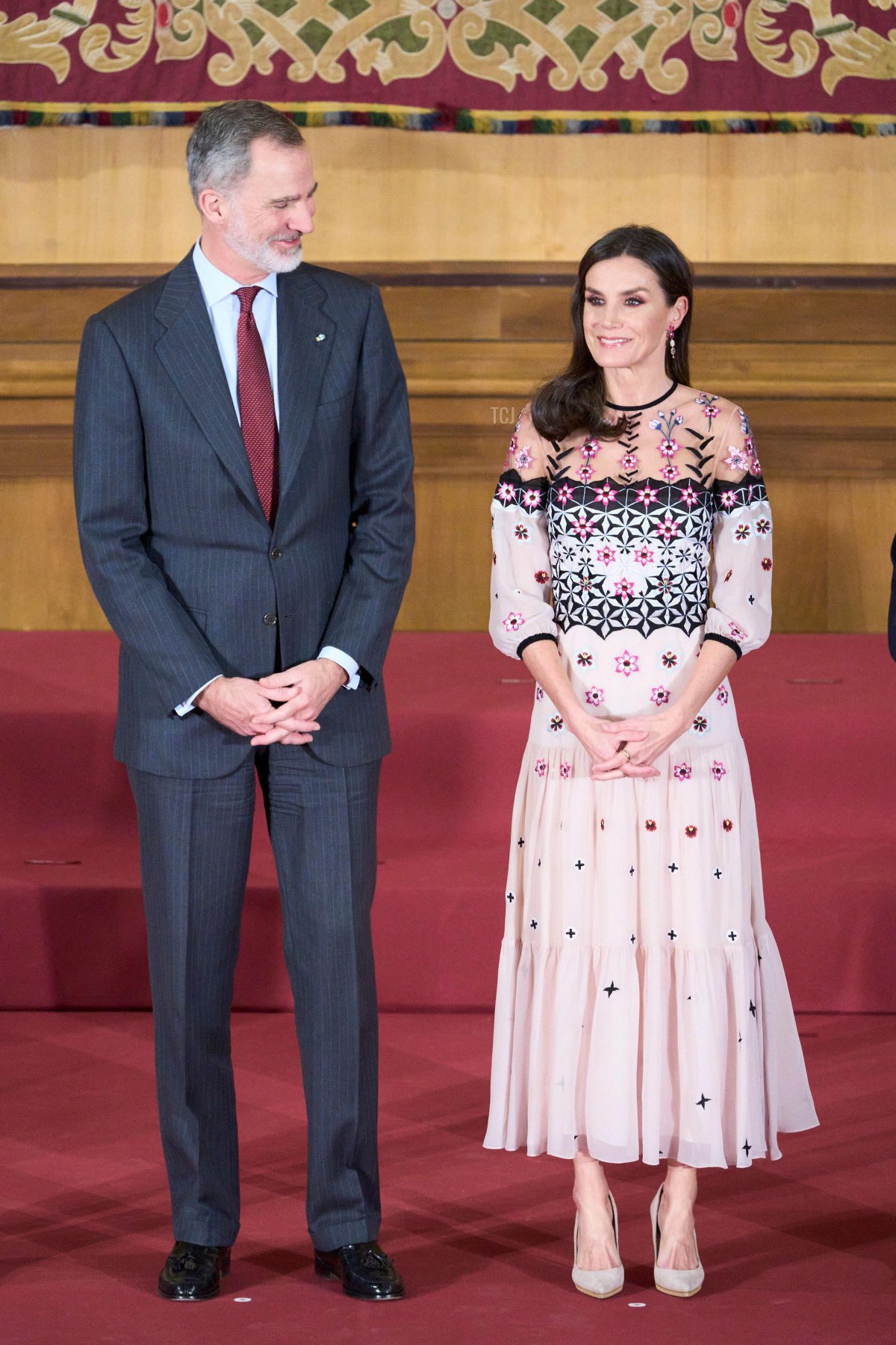 King Felipe VI and Queen Letizia of Spain attend the National Culture Awards on February 20, 2023 in Zaragoza, Spain (Jack Abuin/ZUMA Press Wire/Alamy)