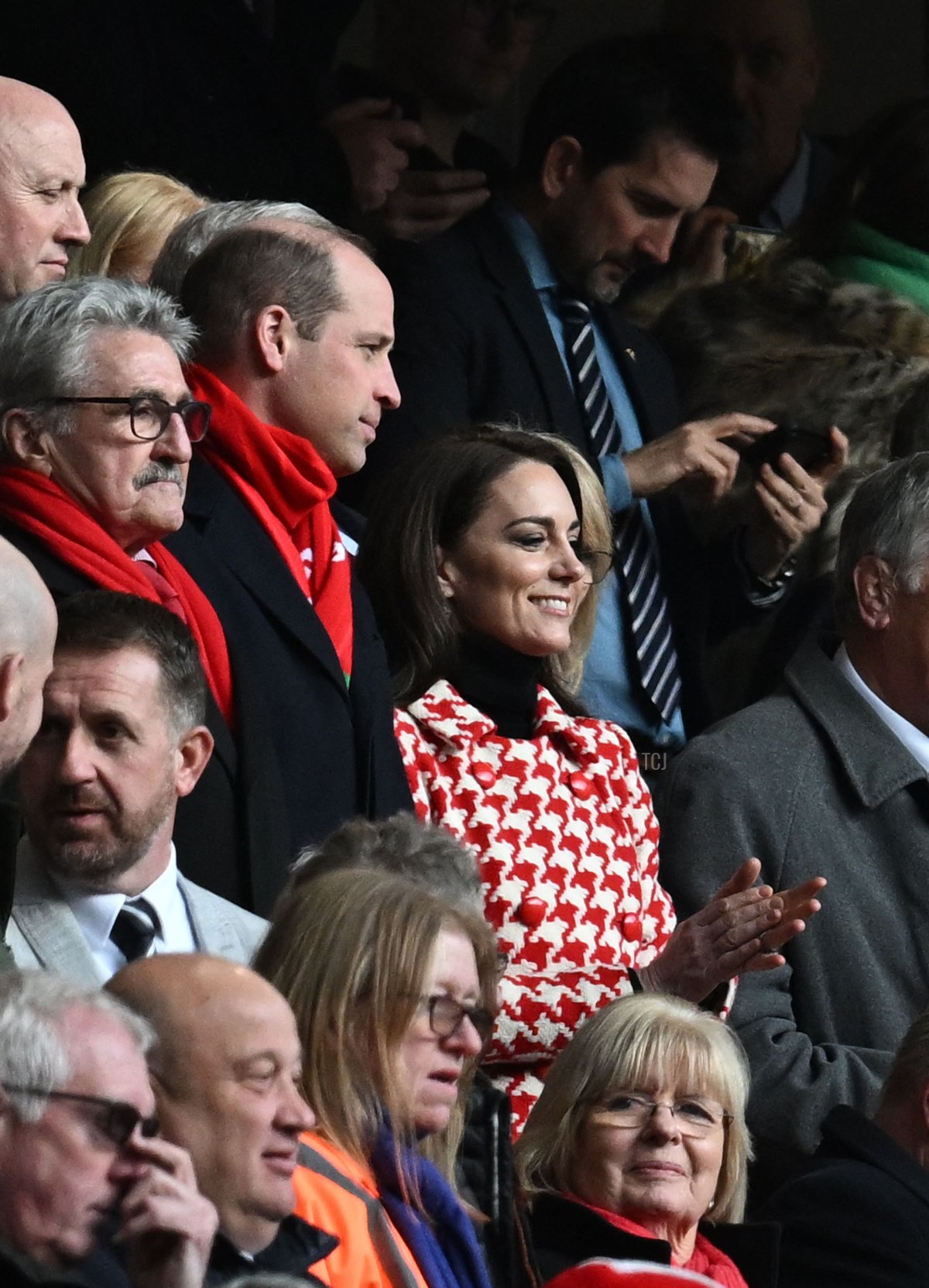 The Prince and Princess of Wales attend the Wales vs England Six Nations Match at Principality Stadium on February 25, 2023 in Cardiff, Wales (PAUL ELLIS/AFP via Getty Images)