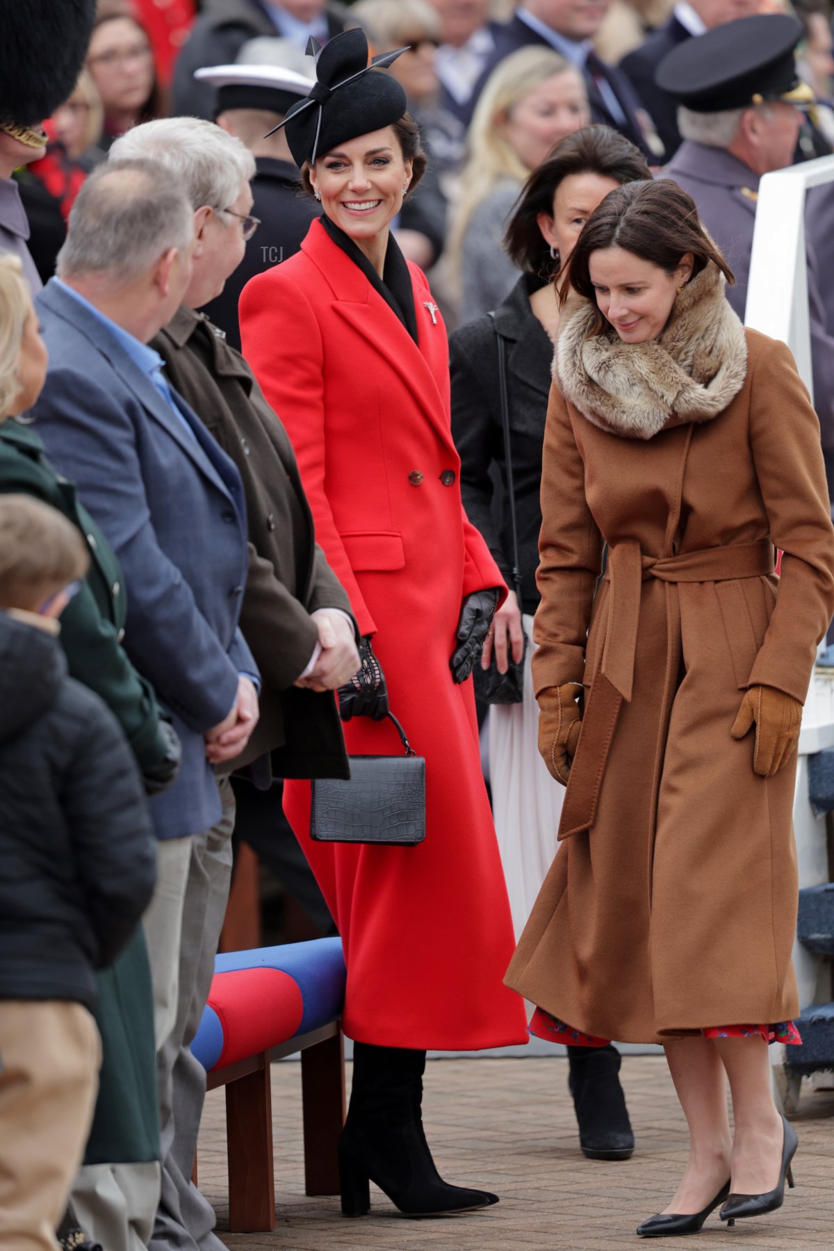 The Princess of Wales smiles during a visit to the 1st Battalion Welsh Guards at Combermere Barracks for the St David’s Day Parade on March 01, 2023 in Windsor, England (Chris Jackson/Getty Images)