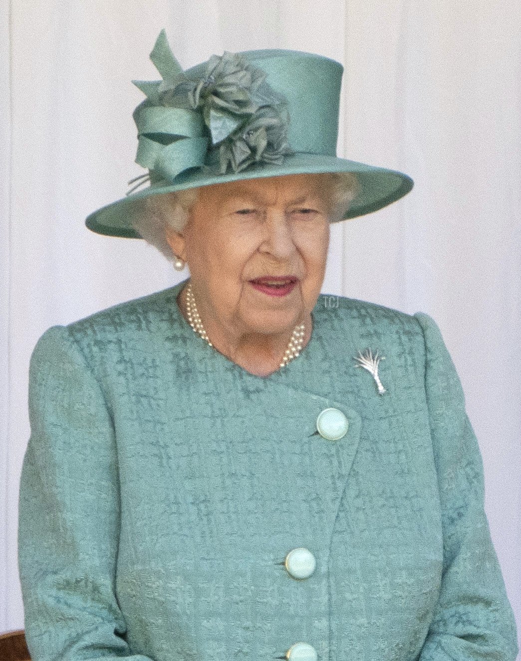 Queen Elizabeth II attends a ceremony to mark her official birthday at Windsor Castle on June 13, 2020 in Windsor, England (Paul Edwards - WPA Pool/Getty Images)