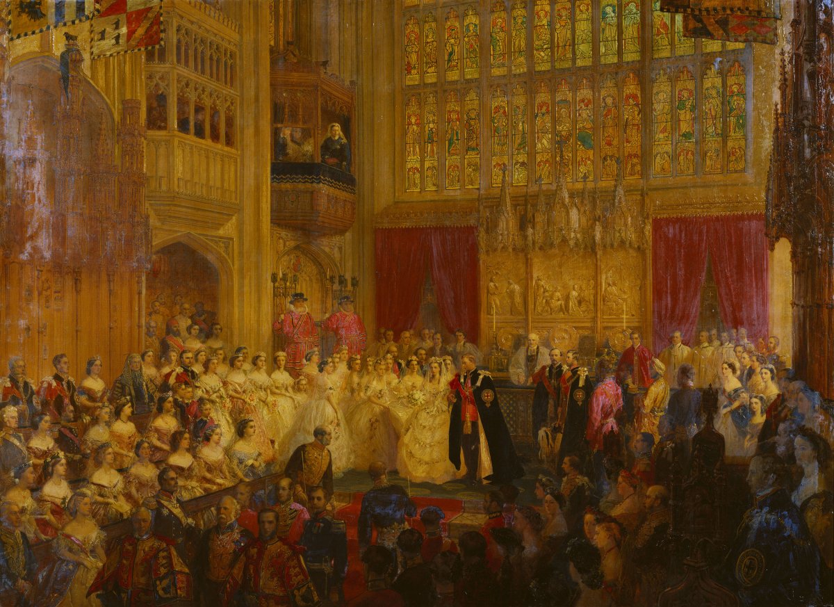 George Housman Thomas's "The Marriage of Albert Edward, Prince of Wales, 10 March 1863" (Royal Collection)