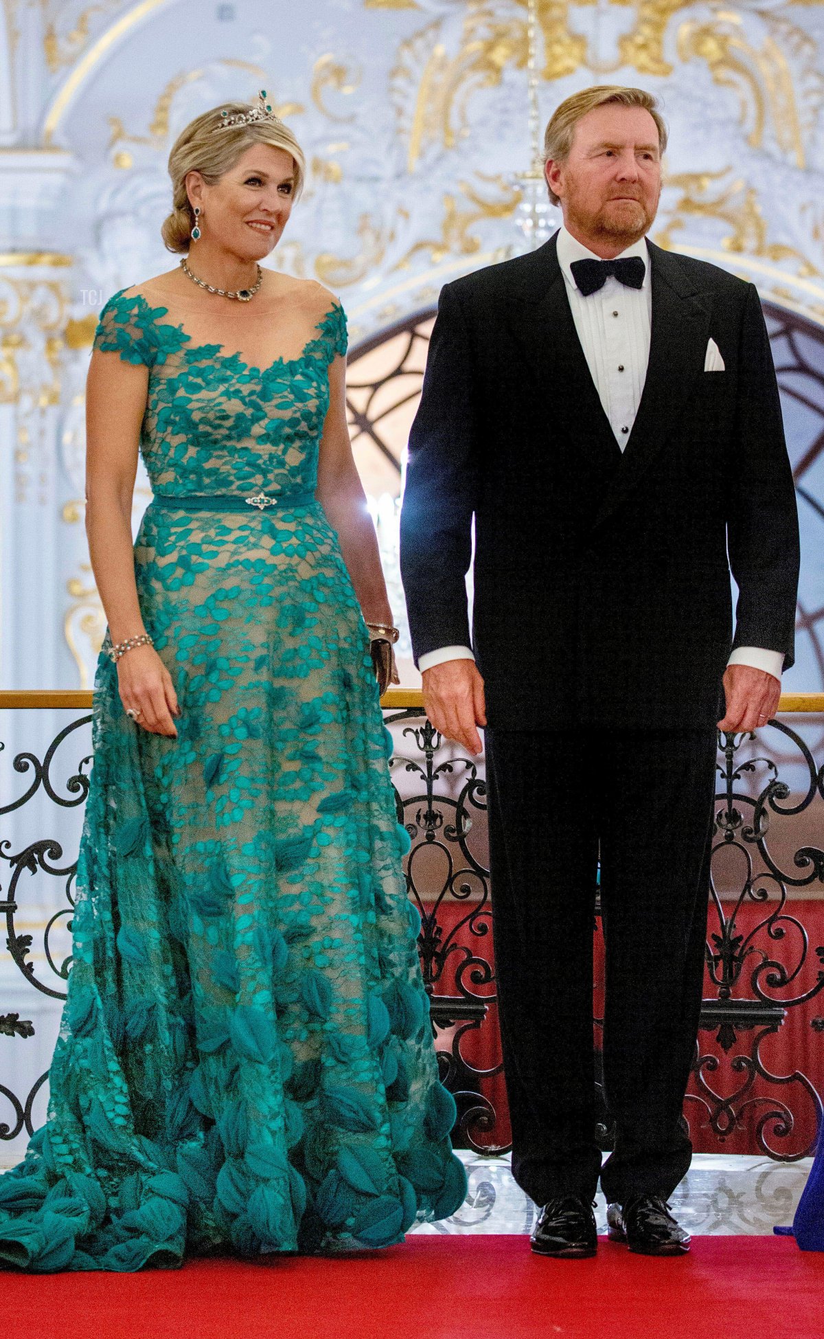King Willem-Alexander and Queen Maxima of the Netherlands attend a state banquet at the Reduta, home of the Slovak Philharmonic, in Bratislava on March 07, 2023 (Albert Nieboer/DPA Picture Alliance/Alamy)