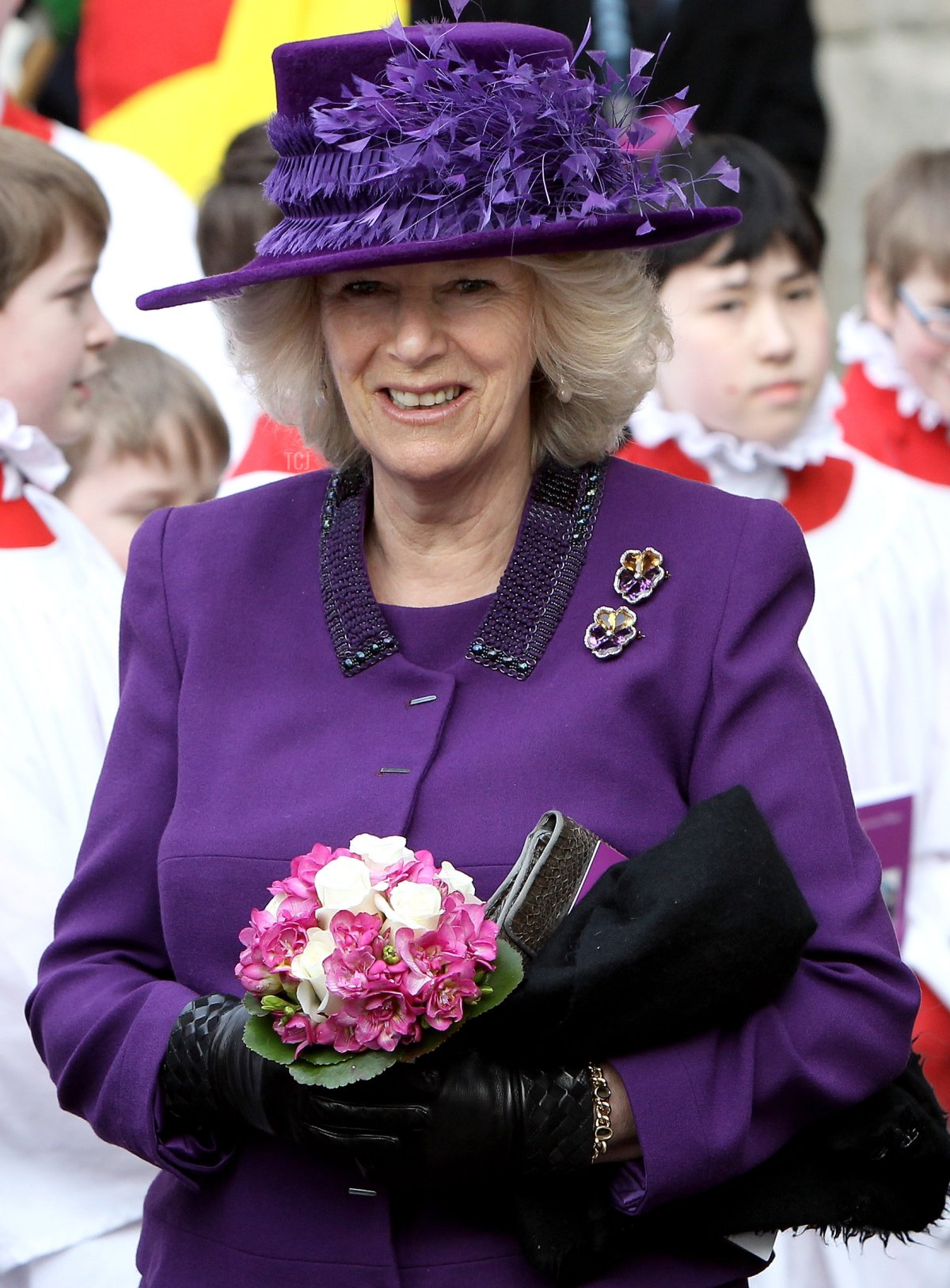 The Duchess of Cornwall arrives at the Commonwealth Day service at Westminster Abbey on March 8, 2010 in London, England (Chris Jackson/Getty Images)