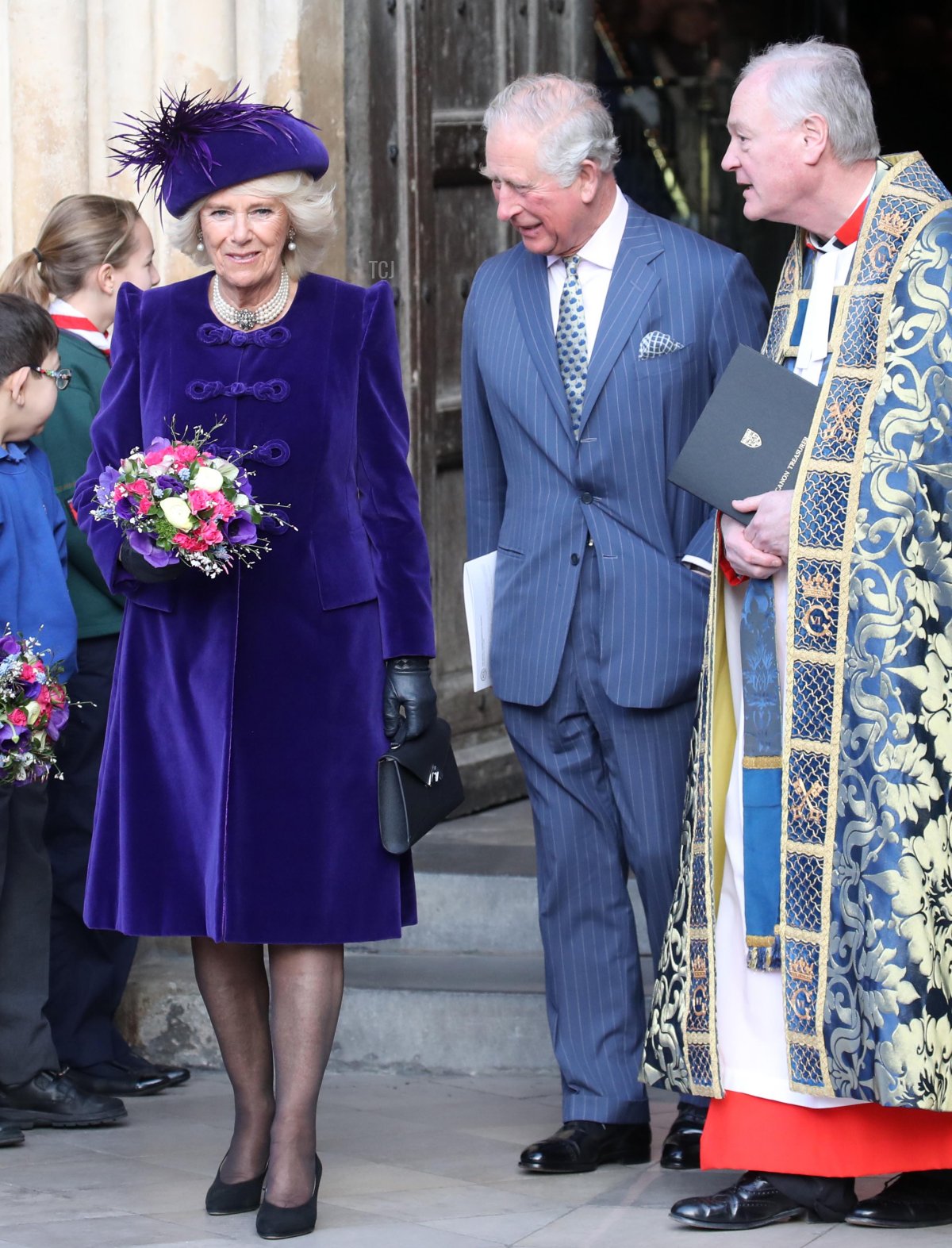 The Prince of Wales and the Duchess of Cornwall depart after the Commonwealth Day service at Westminster Abbey on March 11, 2019 in London, England (Chris Jackson/Getty Images)