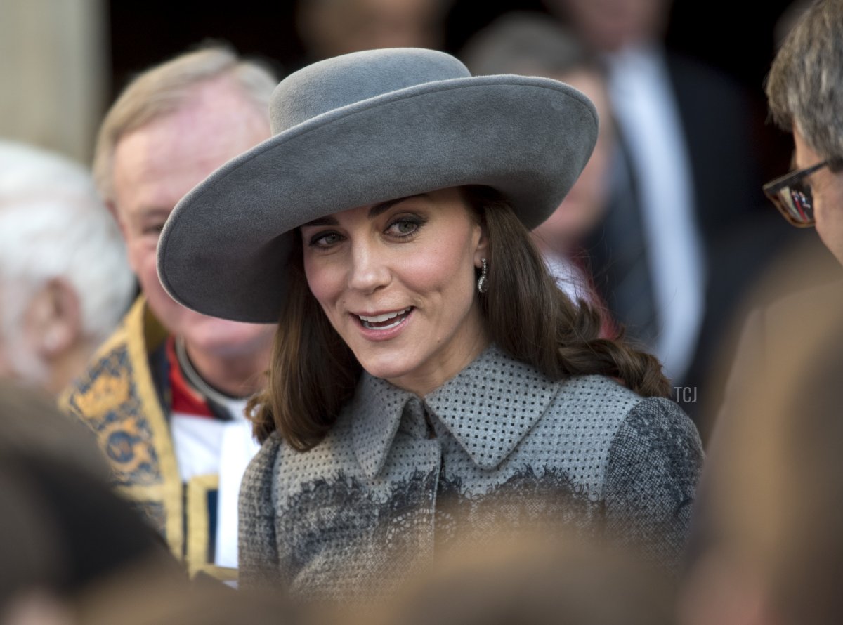 The Duchess of Cambridge leaves after the annual Commonwealth Day service on March 14, 2016 in Westminster Abbey, London (Geoff Pugh - WPA Pool/Getty Images)