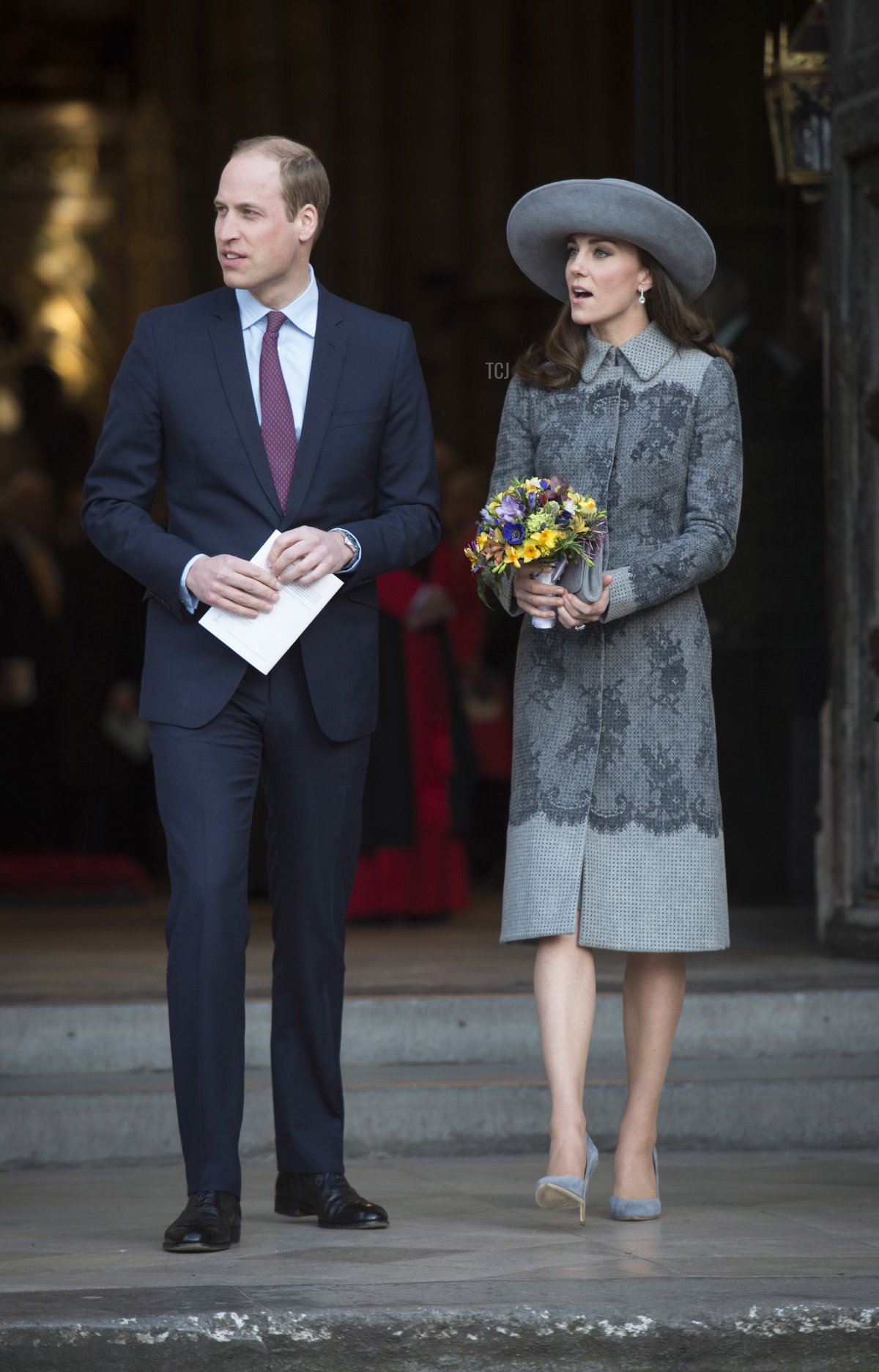 The Duke and Duchess of Cambridge leave the annual Commonwealth Day service on March 14, 2016 in Westminster Abbey, London (Geoff Pugh - WPA Pool/Getty Images)