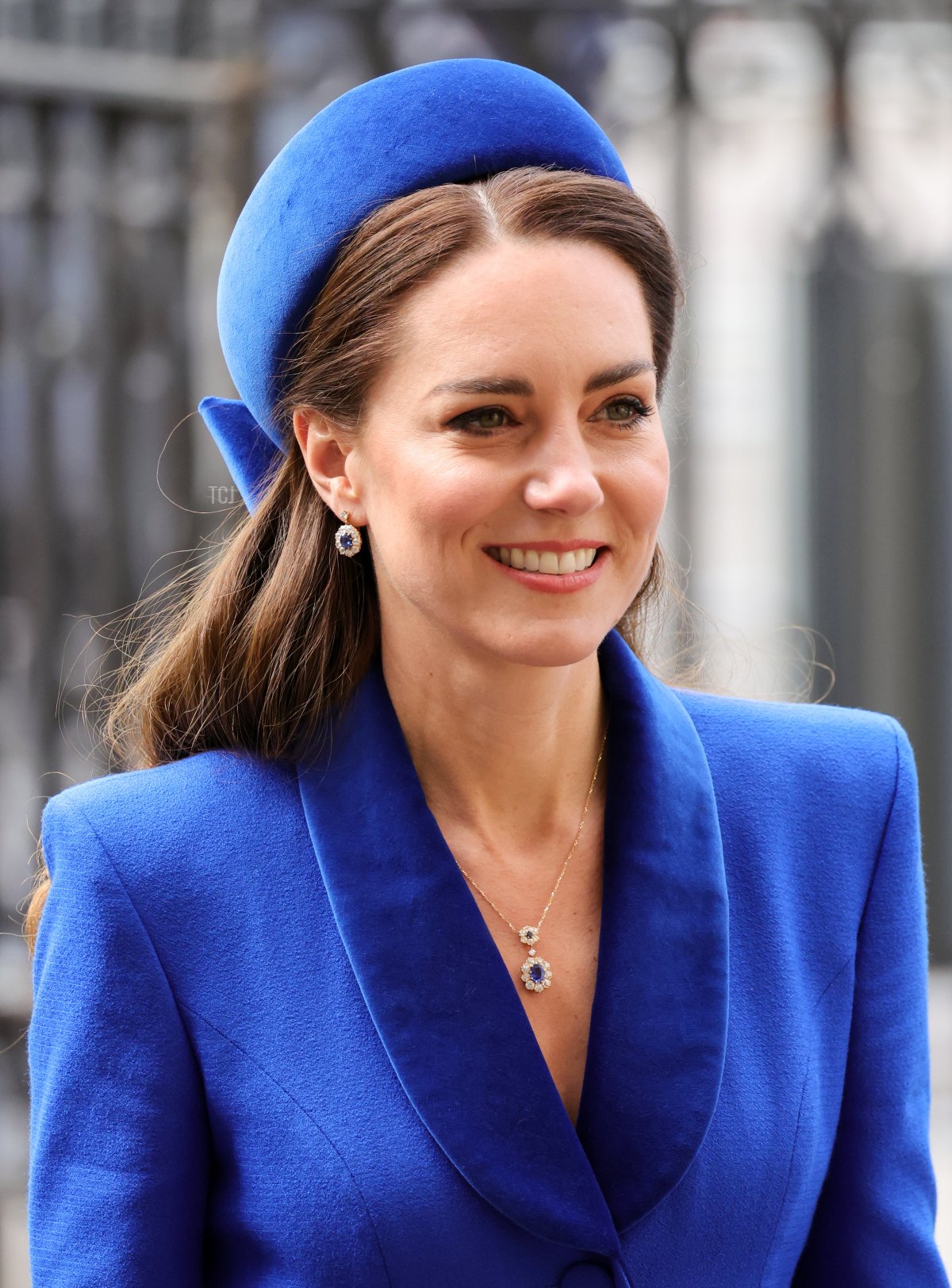 The Duchess of Cambridge arrives at Westminster Abbey for the Commonwealth Day Service on March 14, 2022 in London, England (Chris Jackson/Getty Images)