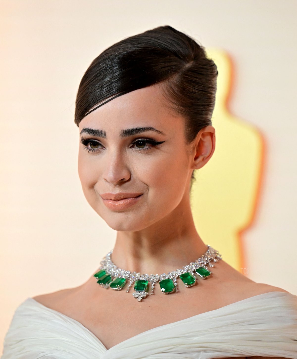 American actress and singer Sofia Carson attends the 95th Annual Academy Awards at the Dolby Theatre in Hollywood, California on March 12, 2023 (FREDERIC J. BROWN/AFP via Getty Images)