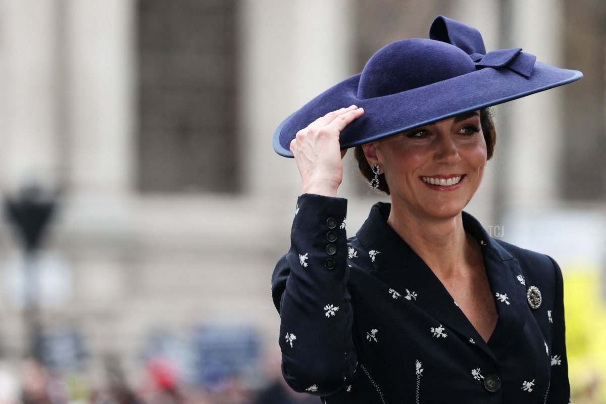 The Princess of Wales arrives for the Commonwealth Day service at Westminster Abbey in London on March 13, 2023 (ADRIAN DENNIS/AFP via Getty Images)