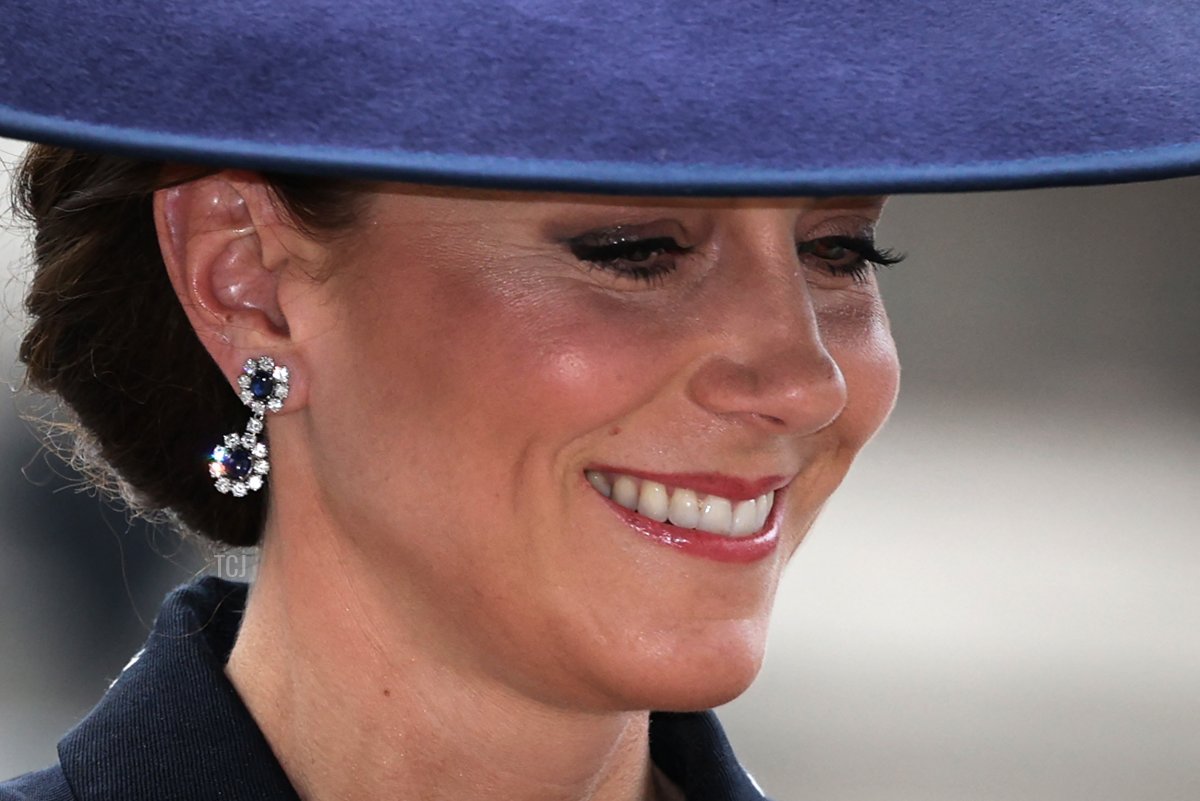 The Princess of Wales arrives for the Commonwealth Day service at Westminster Abbey in London on March 13, 2023 (ADRIAN DENNIS/AFP via Getty Images)