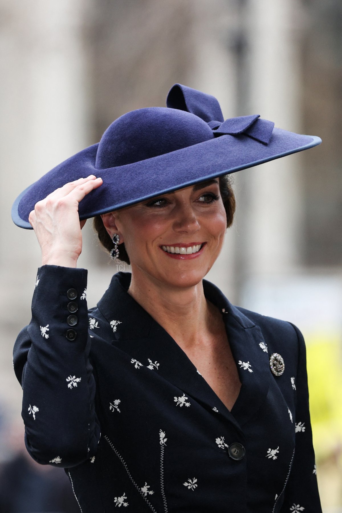 The Princess of Wales arrives for the Commonwealth Day service at Westminster Abbey in London on March 13, 2023 (ADRIAN DENNIS/AFP via Getty Images)