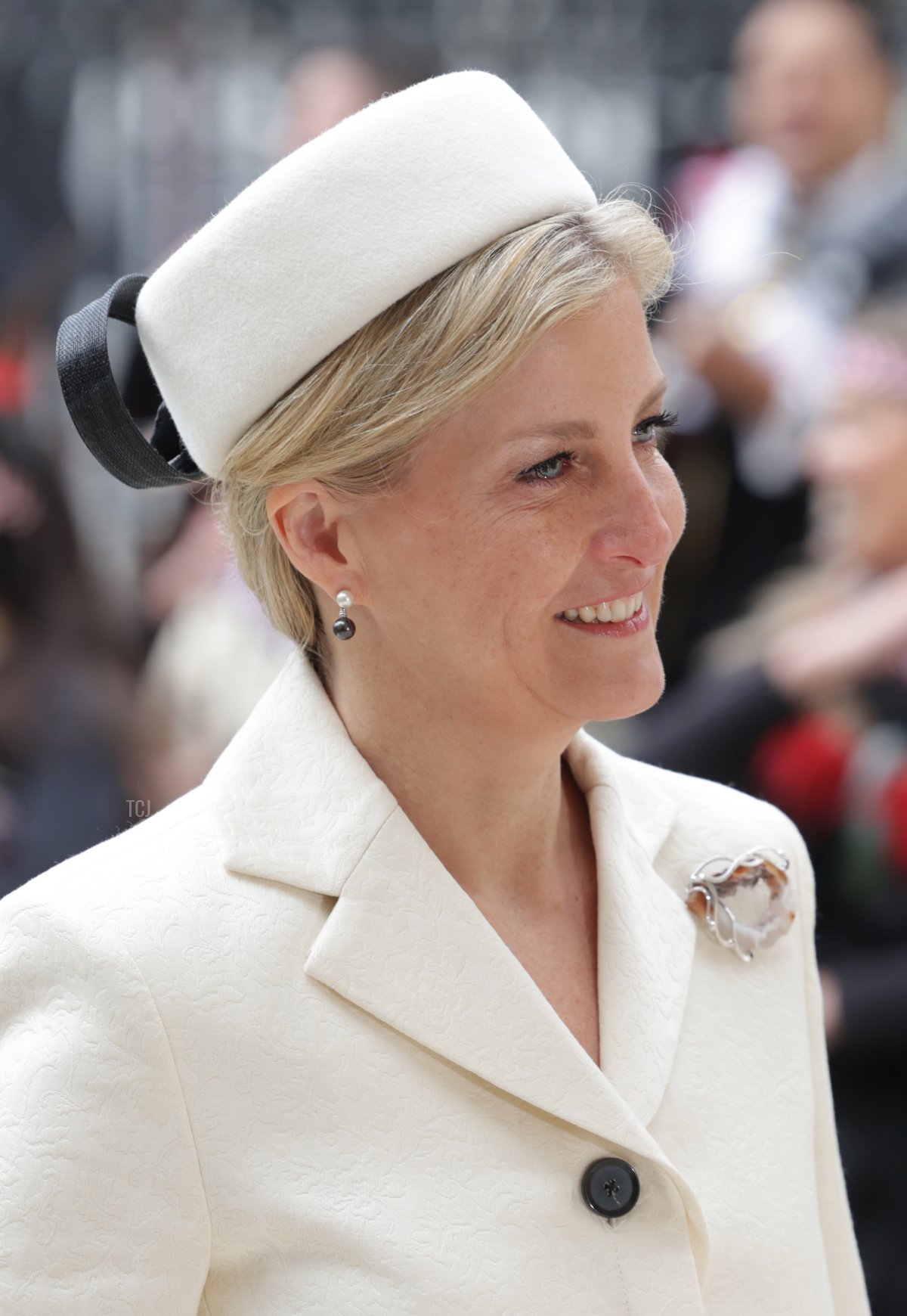 The Duchess of Edinburgh arrives for the Commonwealth Day service at Westminster Abbey in London on March 13, 2023 (Chris Jackson/Getty Images)