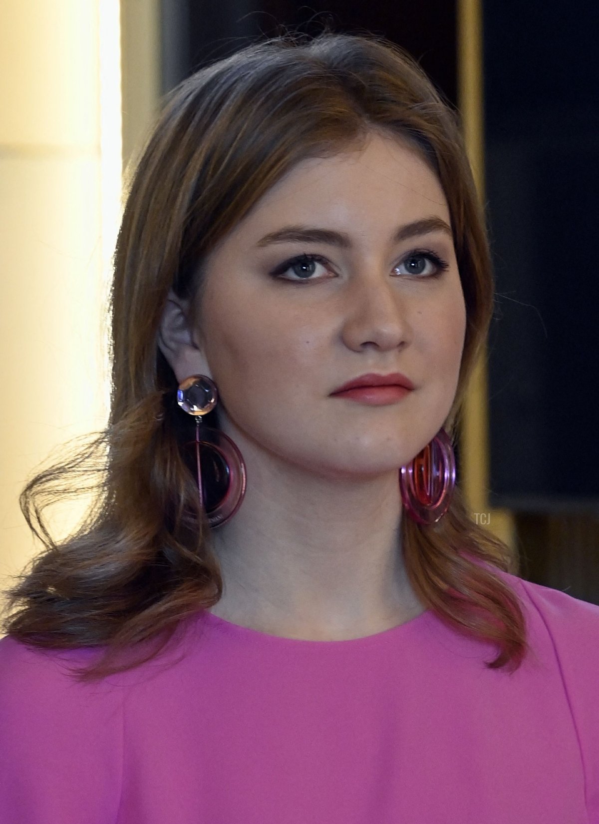 The Duchess of Brabant are pictured at a royal visit to the exhibition 'Queen Elisabeth' at the Baron Empain Palace in Cairo, Egypt, March 14, 2023 (ERIC LALMAND/BELGA MAG/AFP via Getty Images)