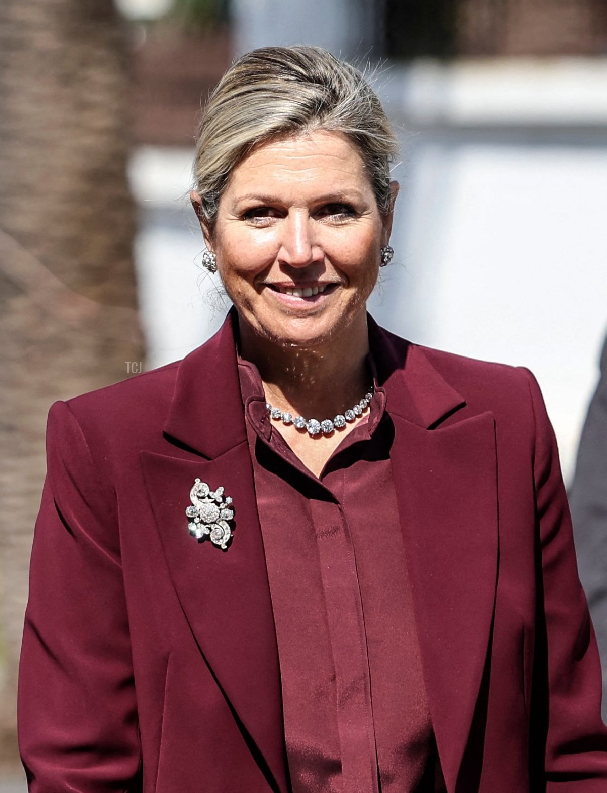 Queen Maxima of the Netherlands is pictured in Rabat on March 22, 2023, on the last day of her visit as a special representative of the UN Secretary-General for Financial Inclusion and Development (FADEL SENNA/AFP via Getty Images)