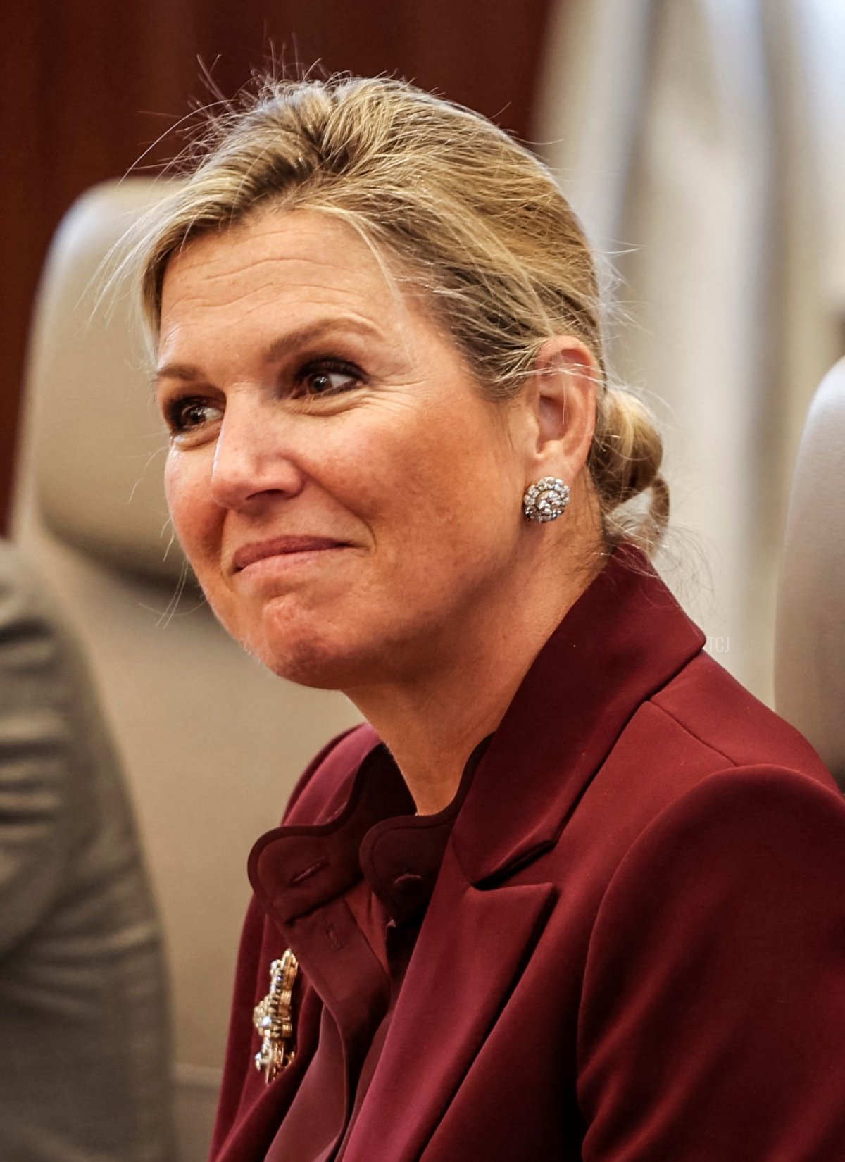 Queen Maxima of the Netherlands is pictured in Rabat on March 22, 2023, on the last day of her visit as a special representative of the UN Secretary-General for Financial Inclusion and Development (FADEL SENNA/AFP via Getty Images)