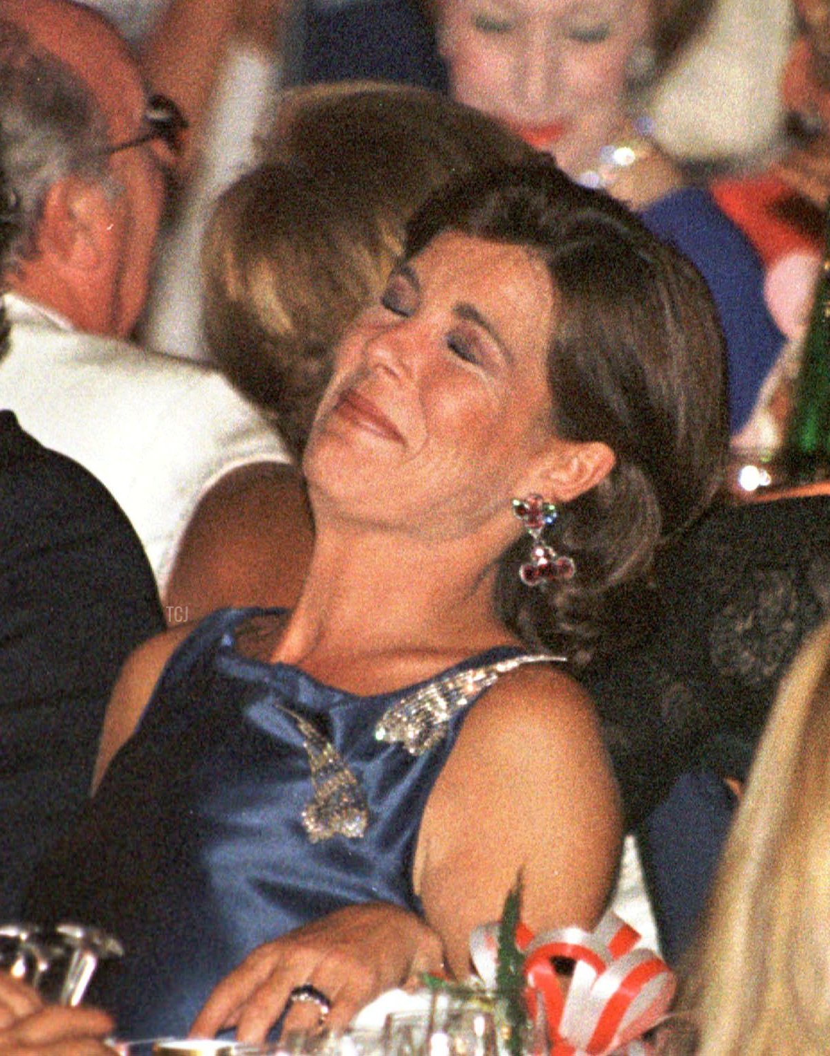 Princess Caroline attends the Red Cross Gala on August 7, 1998 in Monte Carlo, Monaco (LIONEL CIRONNEAU/AFP via Getty Images)
