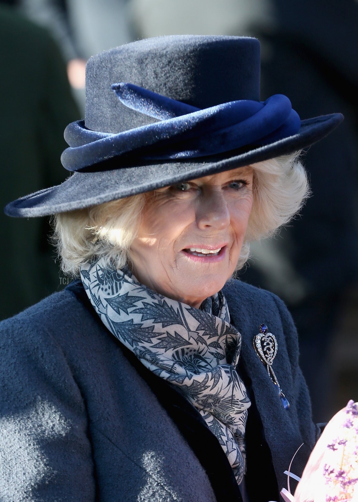 The Duchess of Cornwall leaves a Christmas Day service near Sandringham on December 25, 2013 in King's Lynn, England (Chris Jackson/Getty Images)