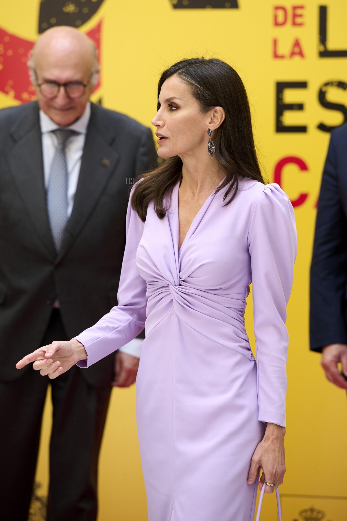 Queen Letizia of Spain attends the IX International Congress of the Spanish Language at the Falla Theater on March 27, 2023 in Cadiz, Spain (Carlos Alvarez/Getty Images)