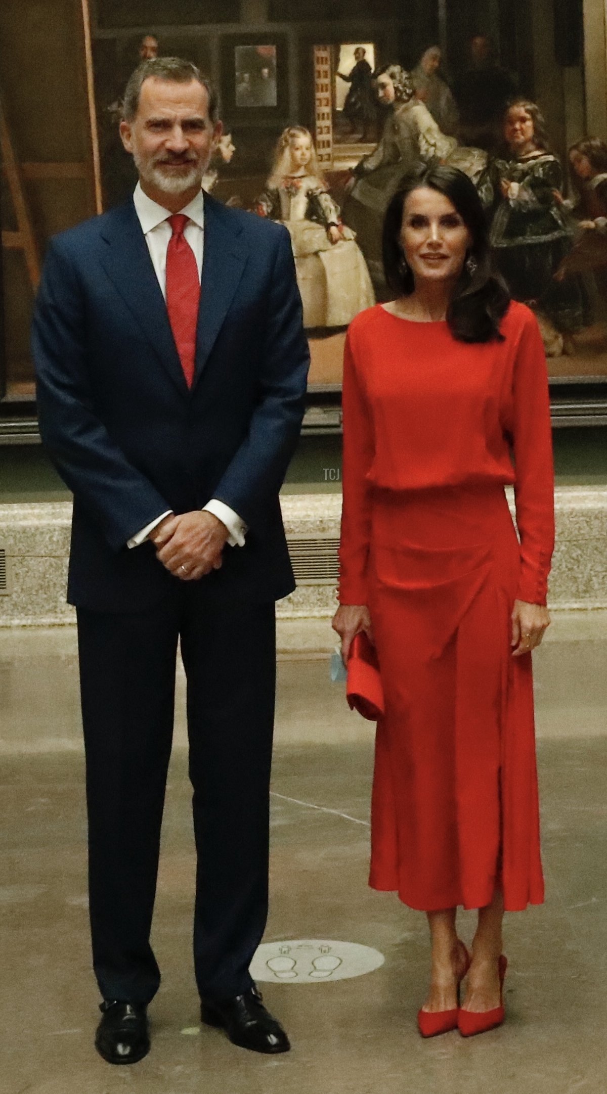 King Felipe VI of Spain and Queen Letizia of Spain attend the presentation of the national tourism advertising campaign 'Spain For Sure' at the El Prado Museum on June 18, 2020 in Madrid, Spain (Casa de S.M. el Rey Spanish Royal Household via Getty Images)
