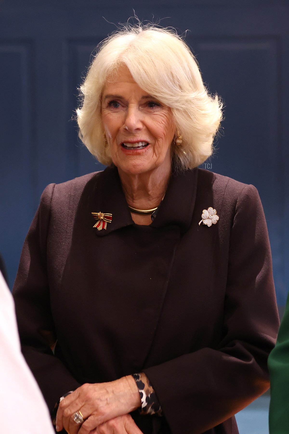 Queen Camilla visits the Refugio House community centre and meets some of the House’s residents and groups on March 30, 2023 in Berlin, Germany (Sebastian Reuter/Getty Images)