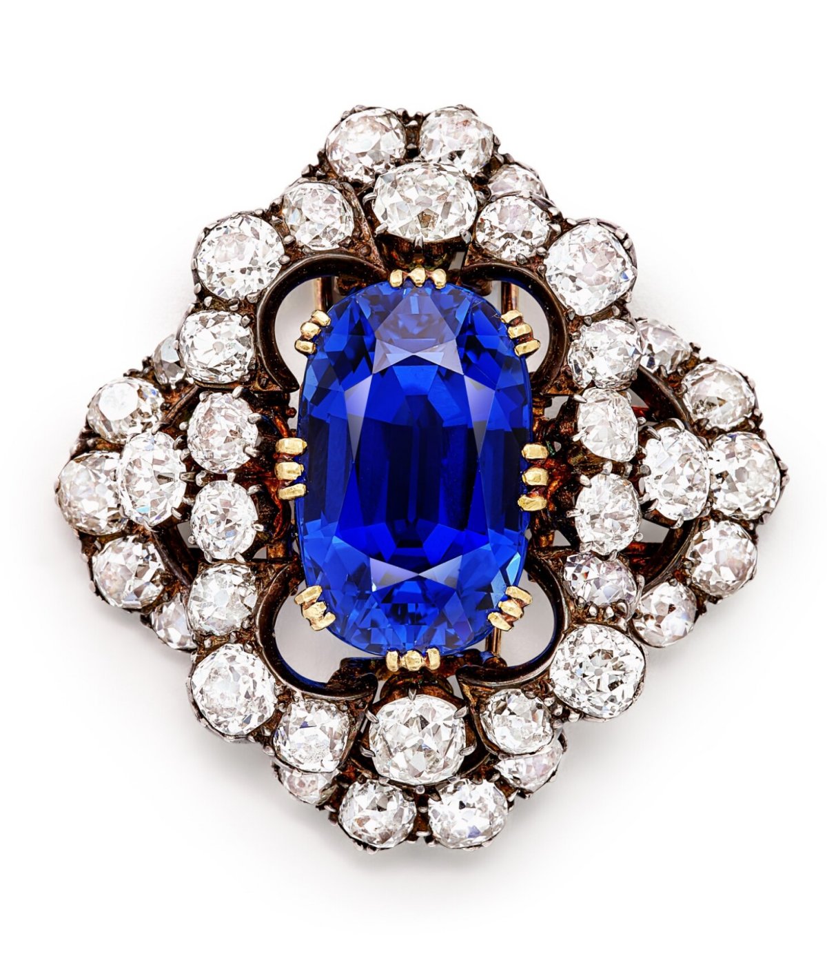 A Collectable Sapphire and Diamond Brooch, Late 19th Century (Sotheby's)