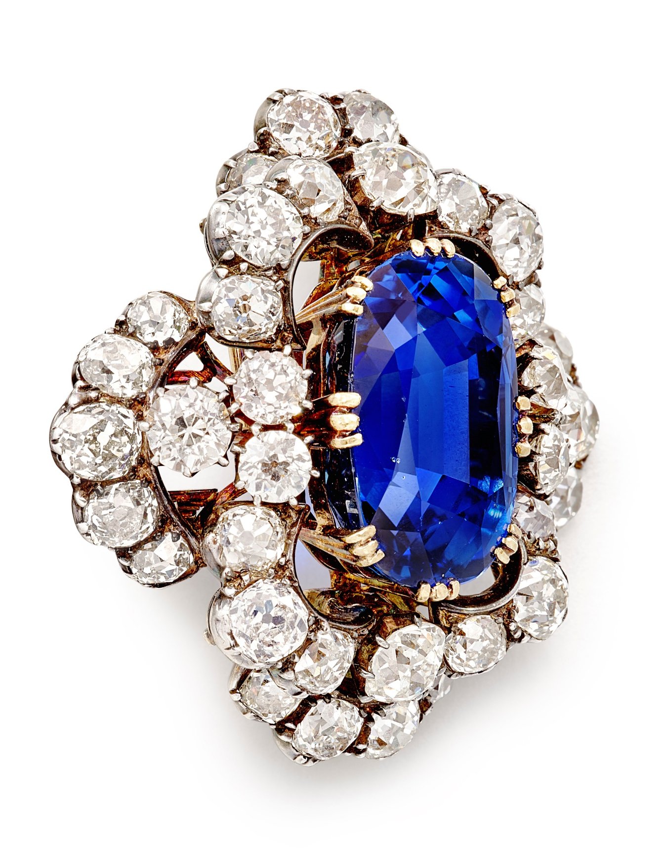 A Collectable Sapphire and Diamond Brooch, Late 19th Century (Sotheby's)