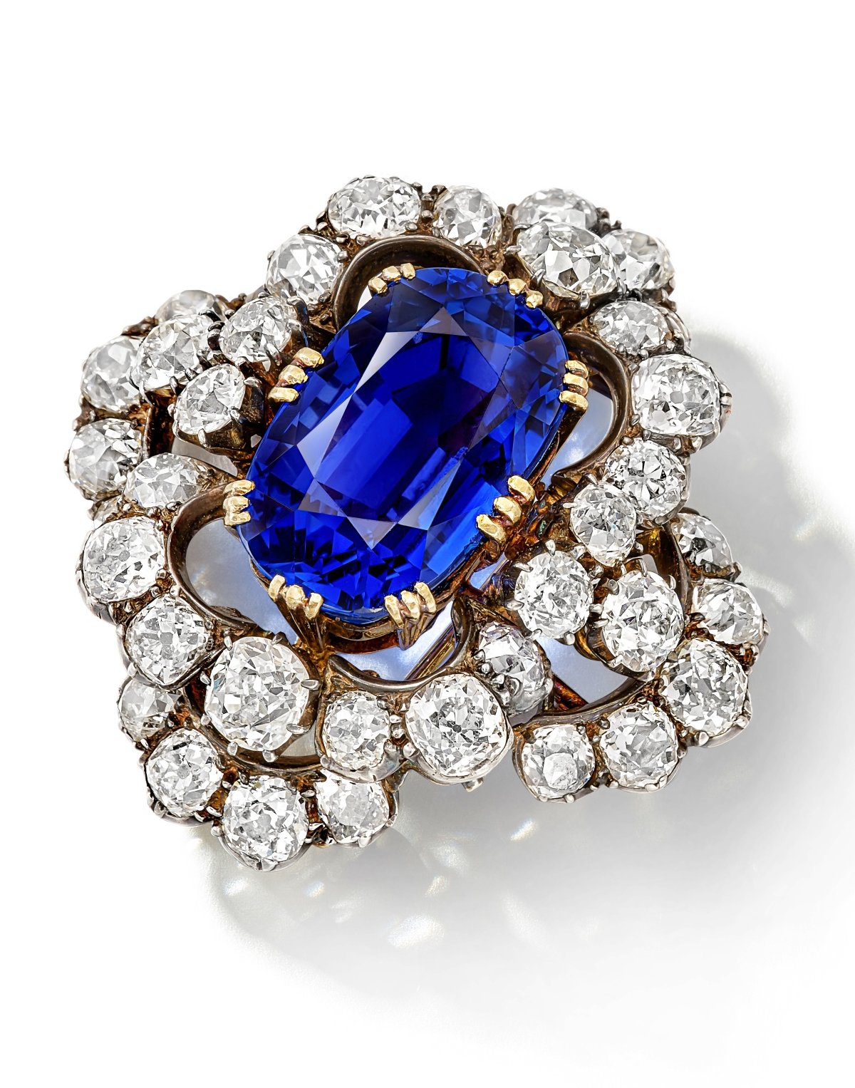 A Collectable Sapphire and Diamond Brooch, Late 19th Century (Sotheby's)