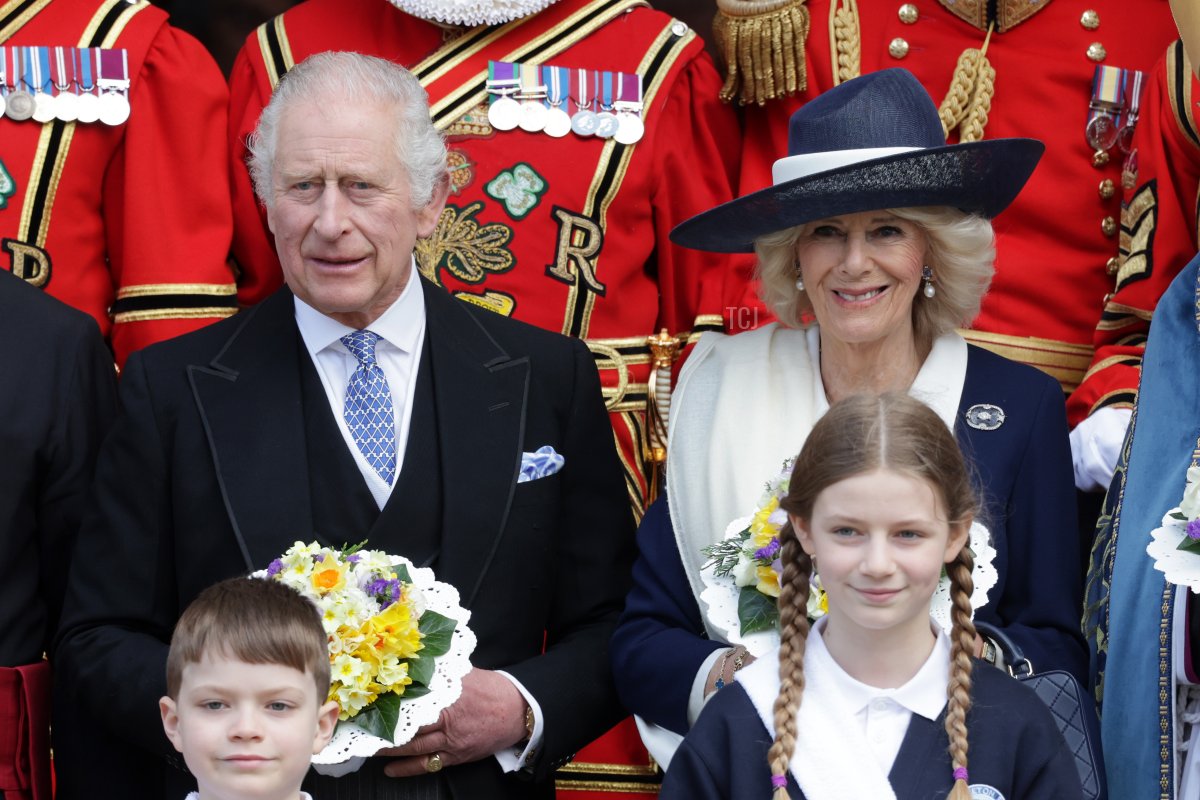 King Charles III and Queen Camilla attend the Royal Maundy service at York Minster on April 6, 2023 (Chris Jackson/Getty Images)