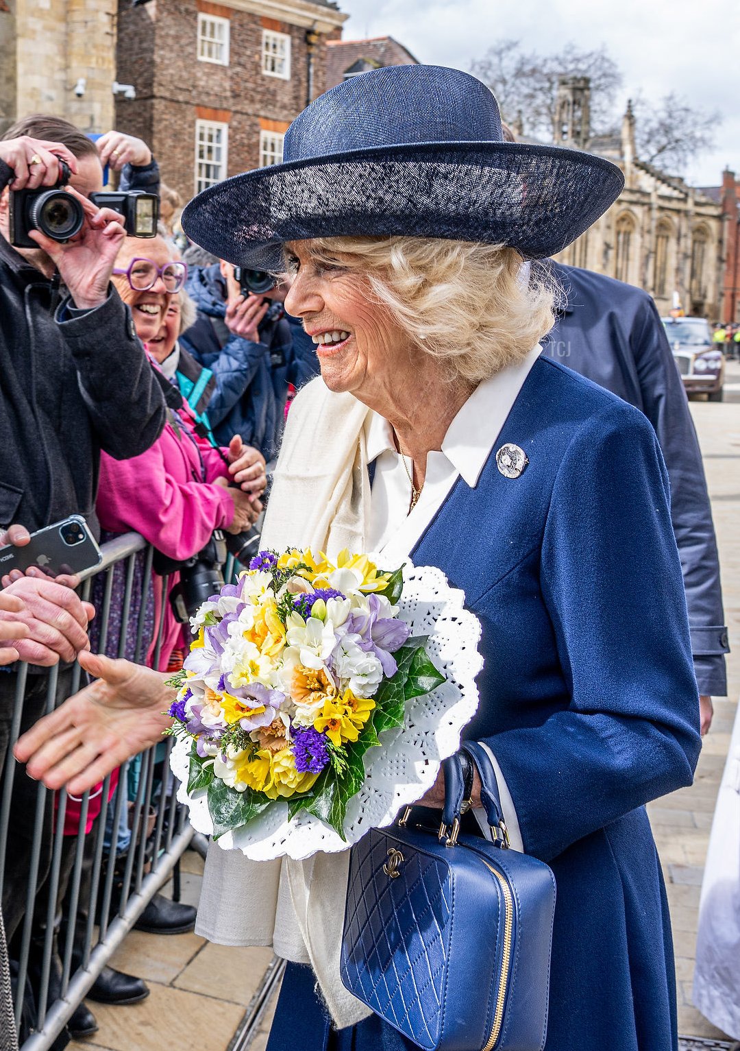 Queen Camilla attends the Royal Maundy service at York Minster on April 6, 2023 (Charlotte Graham - WPA Pool/Getty Images)