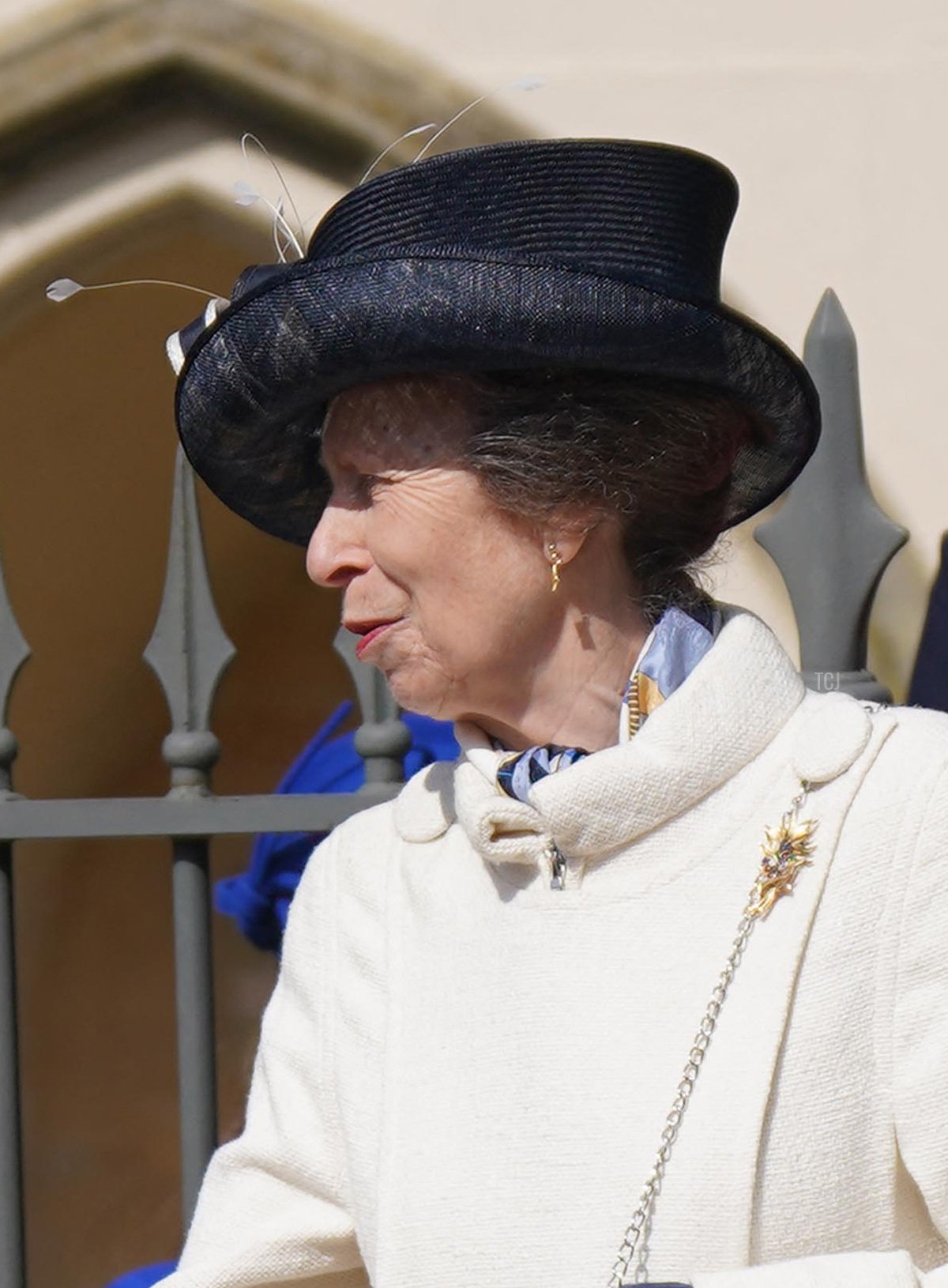The Princess Royal attends the Easter Matins Service at Windsor Castle on April 9, 2023 in Windsor, England (Yui Mok - WPA Pool/Getty Images)