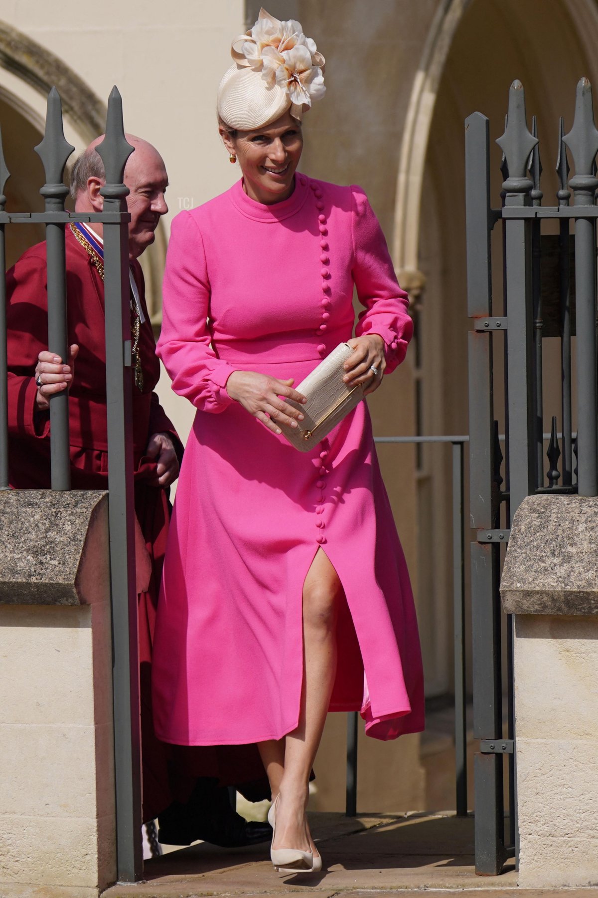Zara Tindall attends the Easter Matins Service at Windsor Castle on April 9, 2023 in Windsor, England (Yui Mok - WPA Pool/Getty Images)
