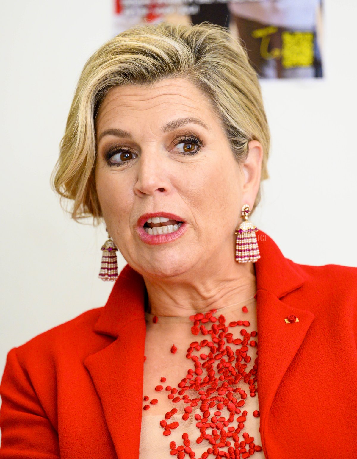 Queen Maxima of the Netherlands visits MindUS with Brigitte Macron on April 12, 2023 in Amsterdam, Netherlands (Patrick van Emst - Pool/Getty Images)