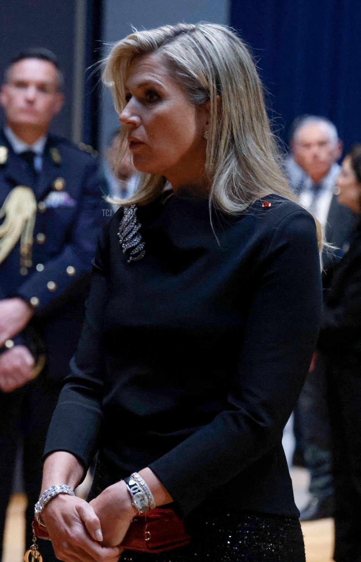 Queen Maxima of the Netherlands visits the Vermeer exhibition at the Rijksmuseum on April 12, 2023 in Amsterdam (LUDOVIC MARIN/AFP via Getty Images)