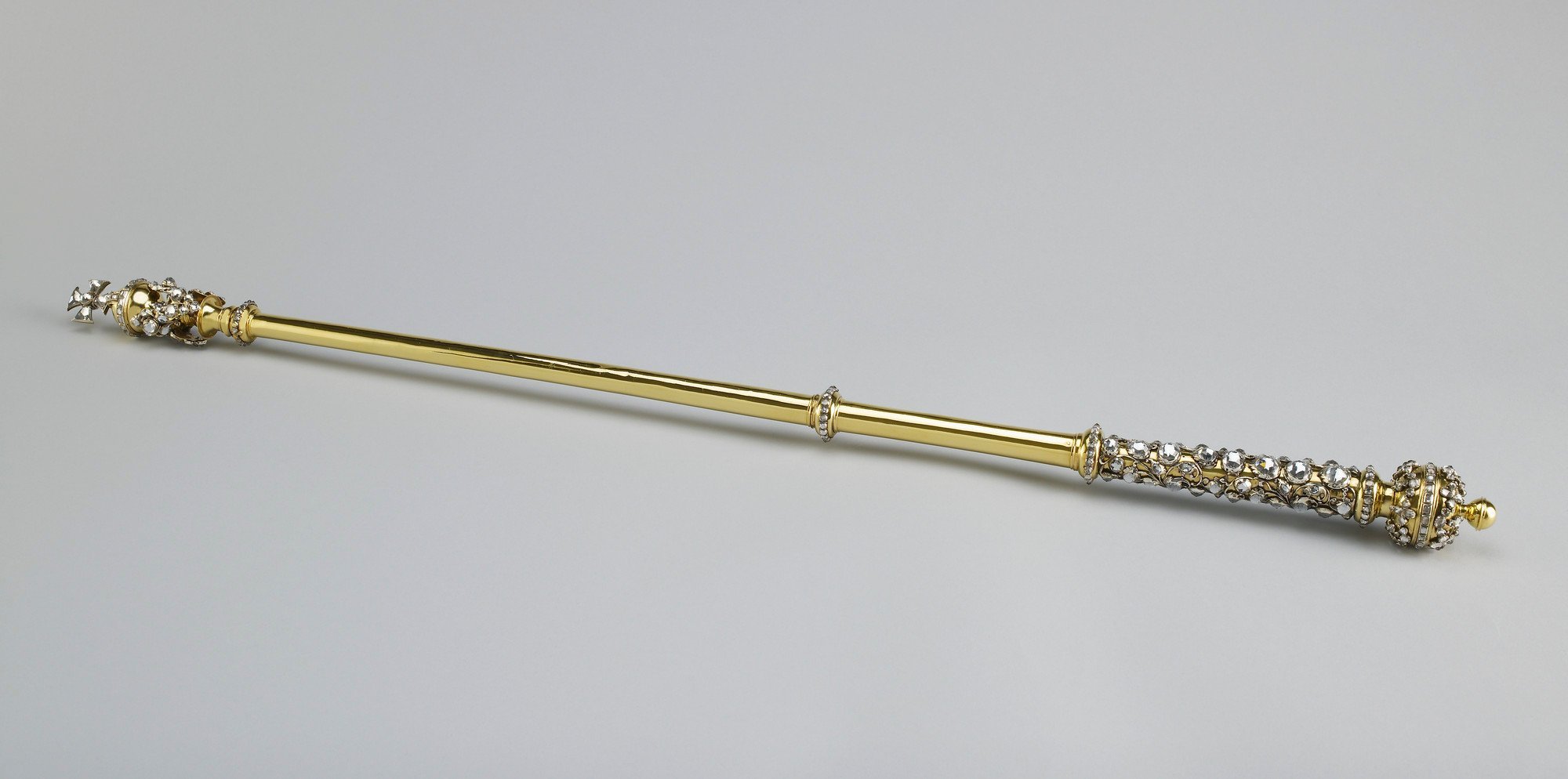 The Queen Consort's Sceptre with Cross (Royal Collection Trust)