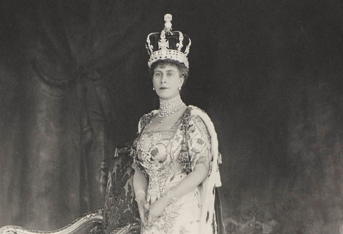 Queen Mary on Coronation Day, June 1911 (W.&D. Downey/Royal Collection Trust)