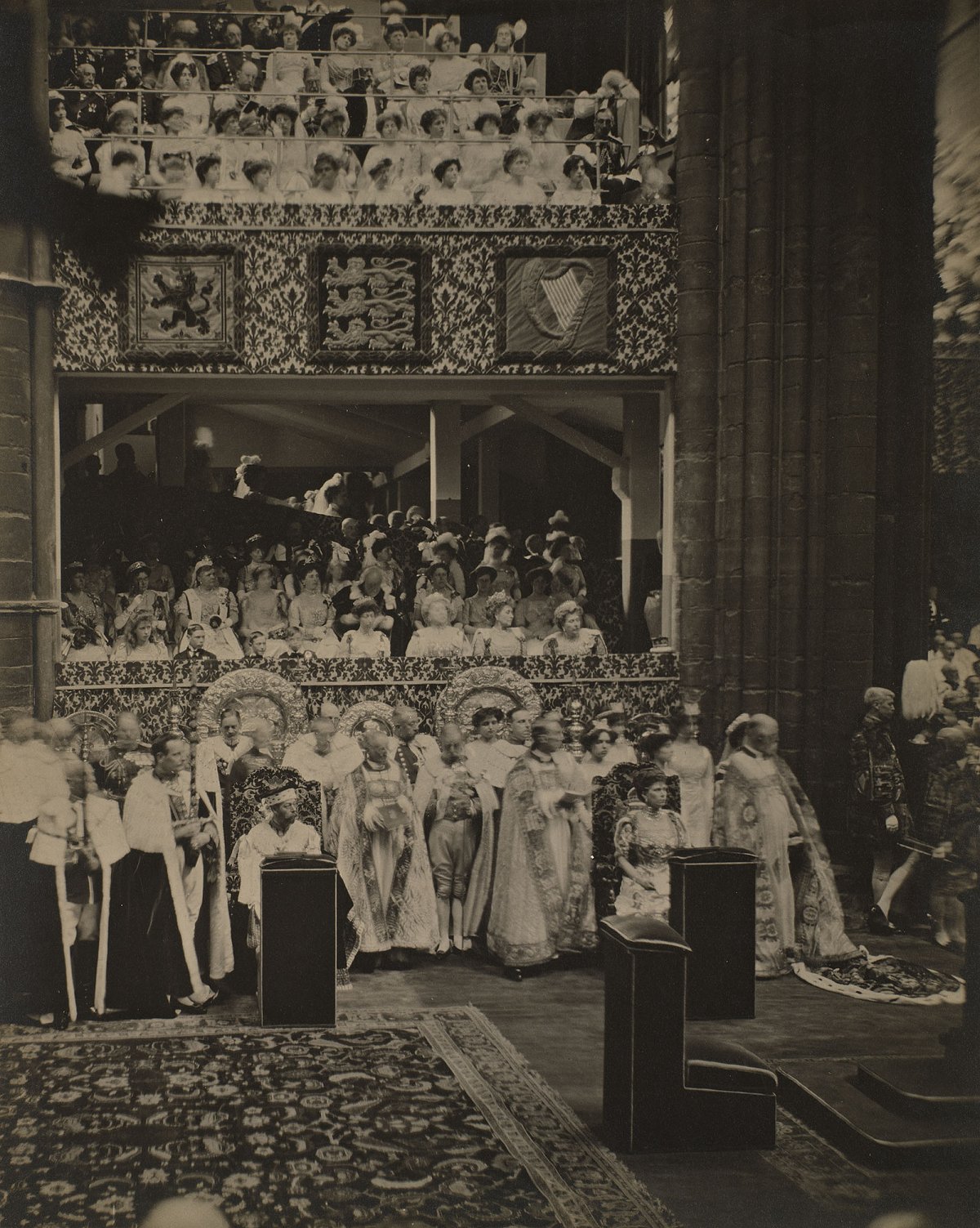 Coronation of King George V and Queen Mary at Westminster Abbey, 22 June 1911 (Sir Benjamin Stone/Royal Collection Trust)