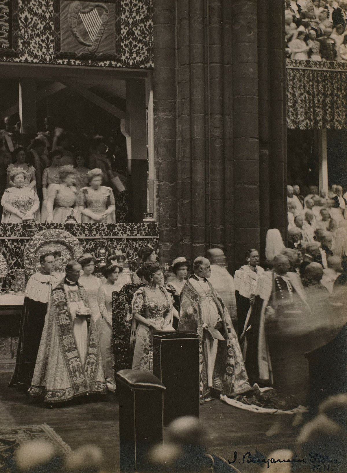 Coronation of King George V and Queen Mary at Westminster Abbey, 22 June 1911 (Sir Benjamin Stone/Royal Collection Trust)