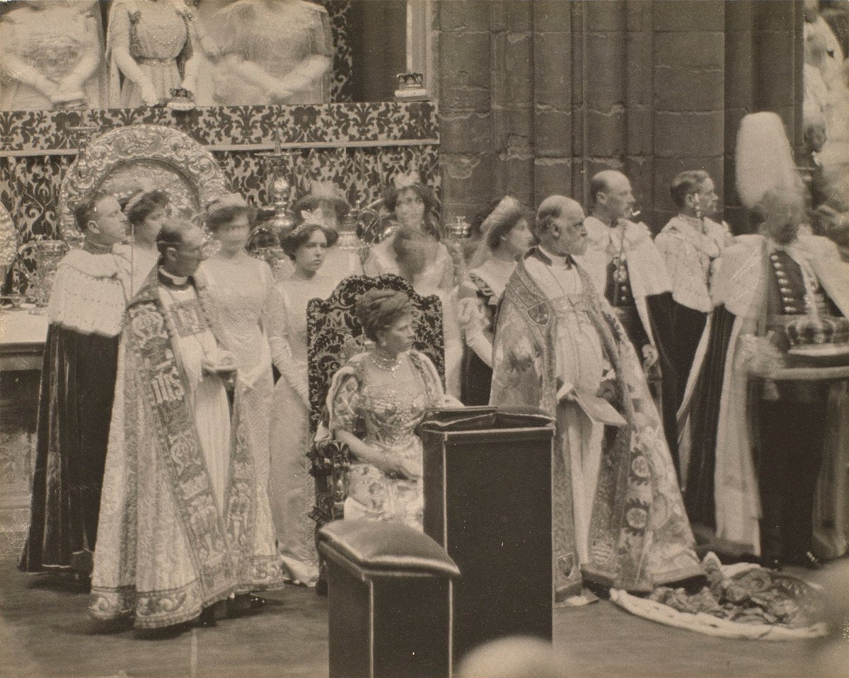 Coronation of King George V and Queen Mary at Westminster Abbey, 22 June 1911 (Sir Benjamin Stone/Royal Collection Trust)