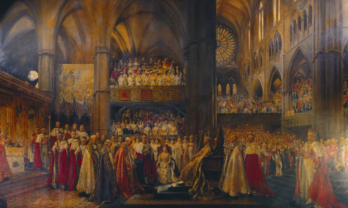 The Coronation of King George V by John Henry Frederick Bacon, ca. 1913 (Royal Collection Trust)
