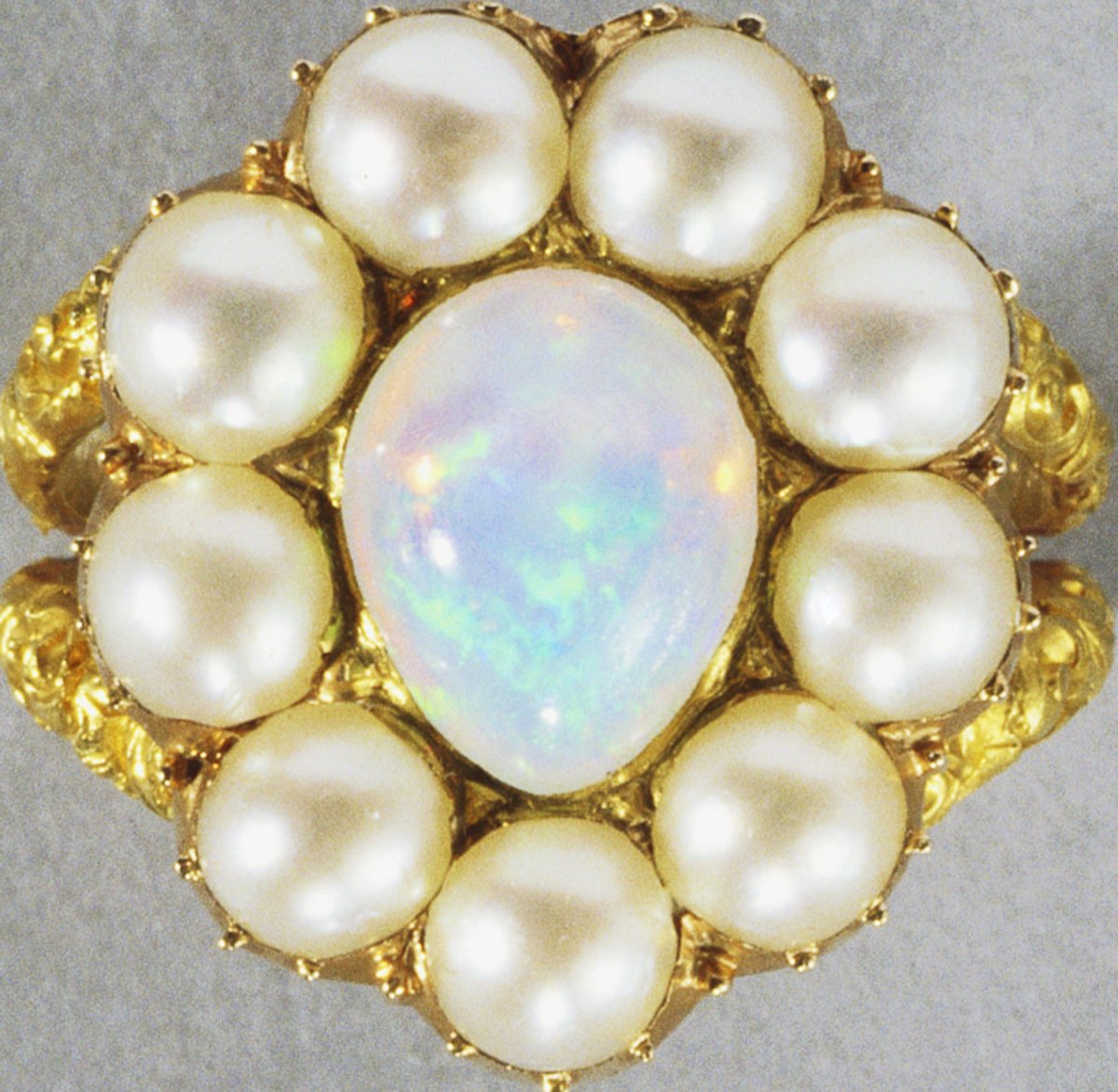 Queen Charlotte’s opal finger ring, ca. 1810 (Royal Collection Trust)