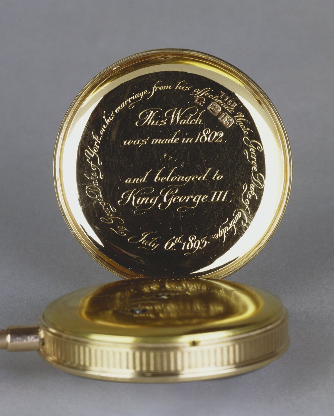 Repeating watch with cipher of George III, ca. 1802-03 (Royal Collection Trust)