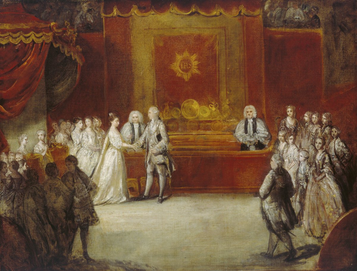 The Marriage of George III by Joshua Reynolds, 1761 (Royal Collection Trust)