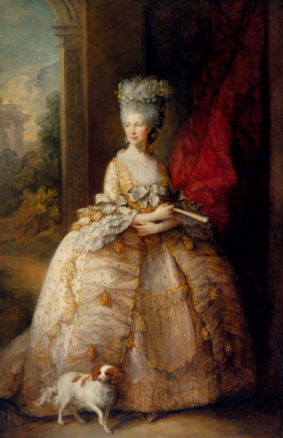 Thomas Gainsborough's Portrait of Queen Charlotte, 1781 (Royal Collection Trust)