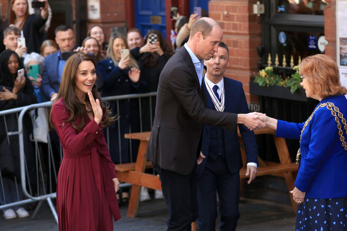 The Prince and Princess of Wales arrive at The Rectory during their visit to Birmingham on April 20, 2023 in Birmingham, England (Cameron Smith/Getty Images)