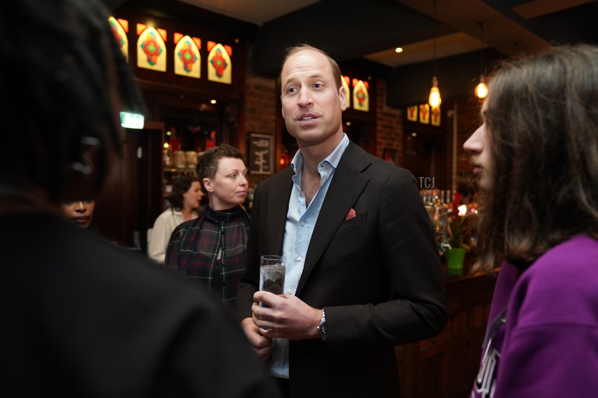 The Prince of Wales meets future leaders and local business owners from Birmingham's creative industries sector at an event in The Rectory on April 20, 2023 in Birmingham, England (Jacob King - WPA Pool/Getty Images)